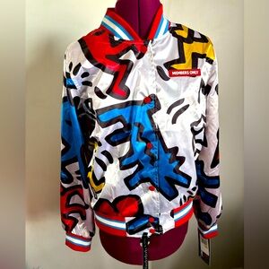 NWT Members Only/Keith Harding collab Multicolor Jacket with pockets, Size M